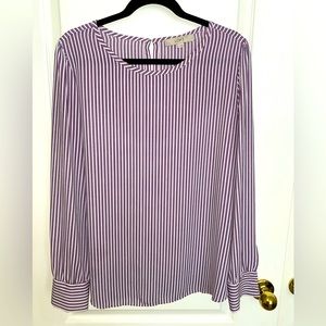 Red, white, and blue blouse from the Loft, Size XL